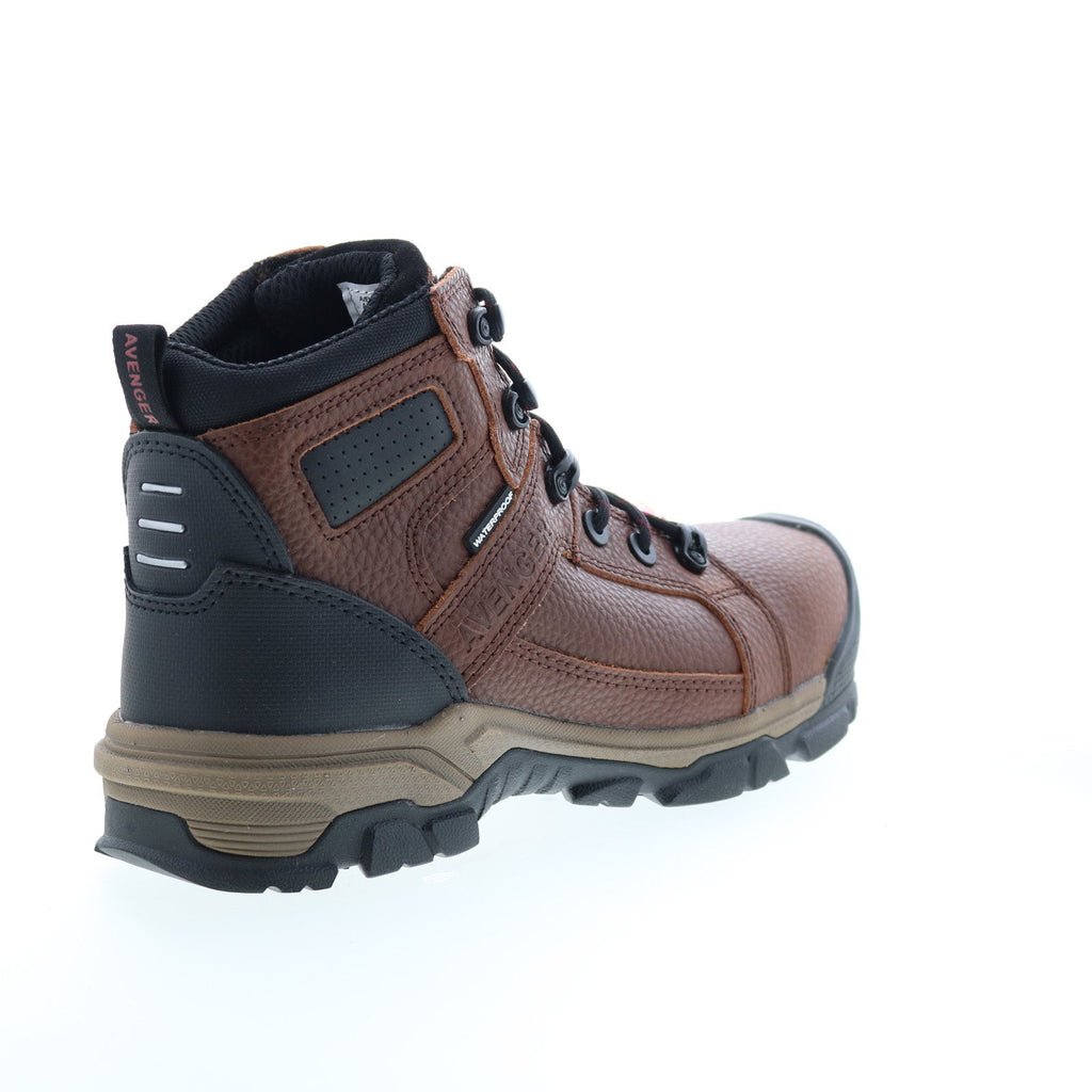 Avenger Ripsaw Carbon Toe Waterproof Mens Brown Wide Work & Safety Boots