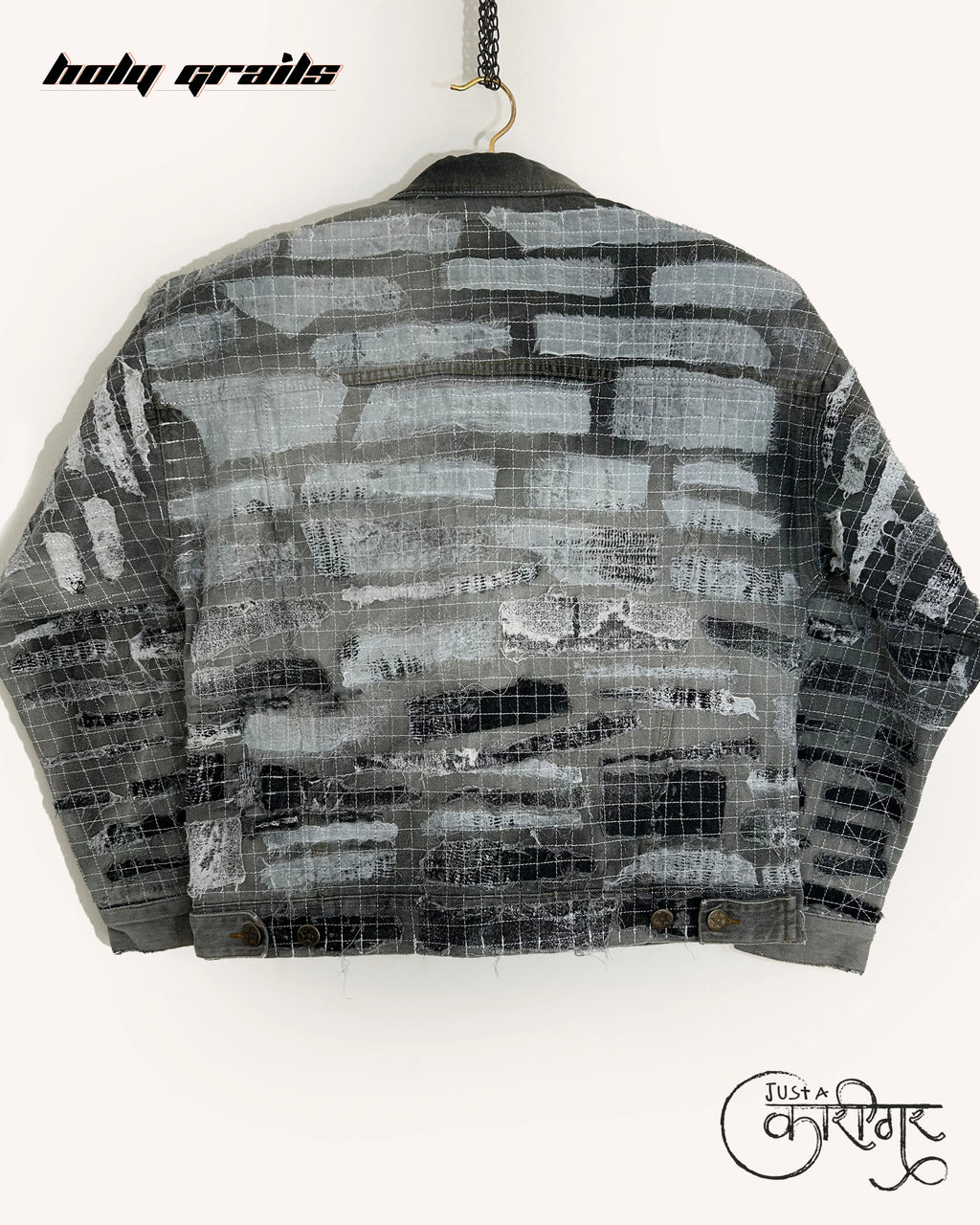Monochrome Grey Denim Jacket HG x Just A Karigar