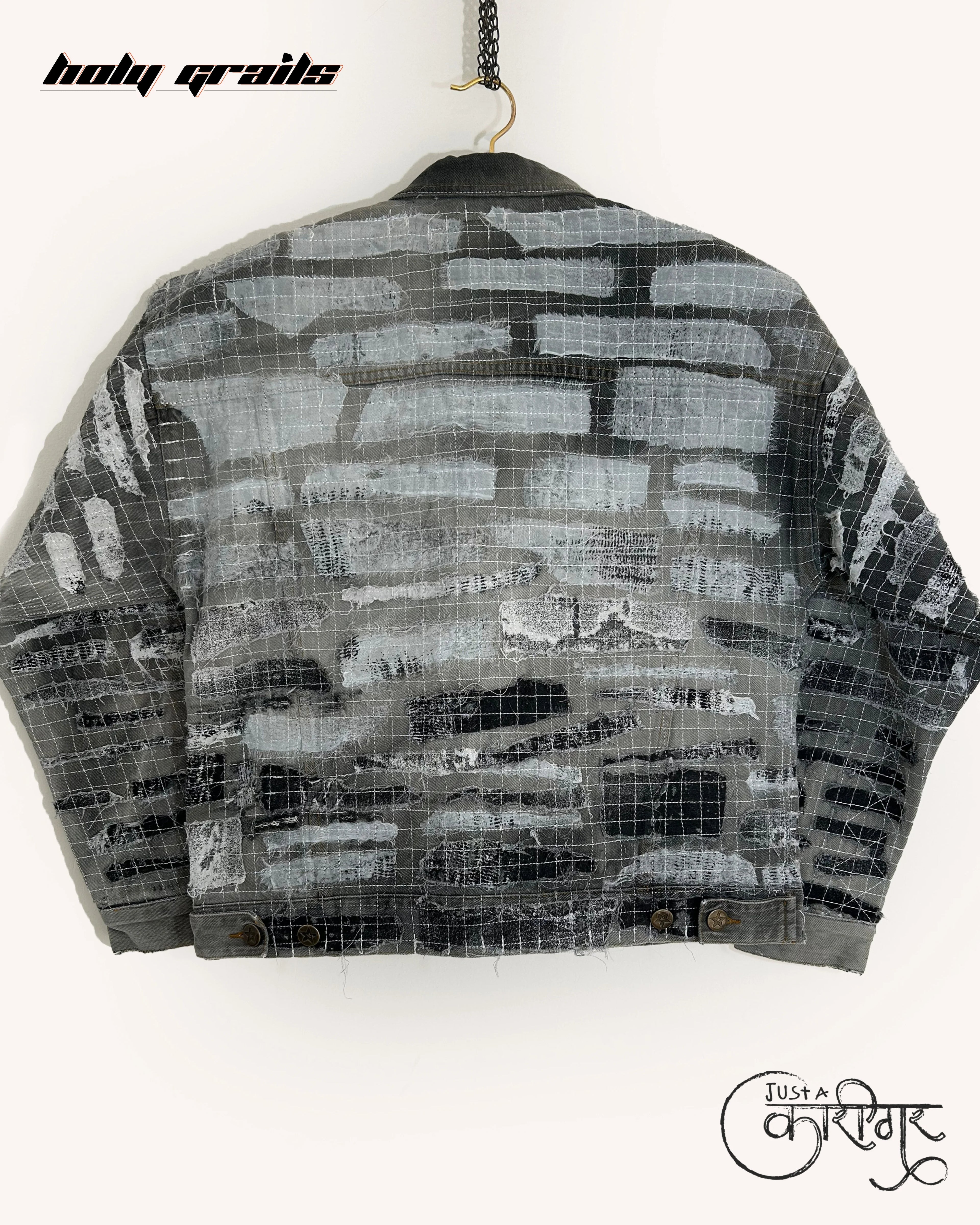 Monochrome Grey Denim Jacket HG x Just A Karigar