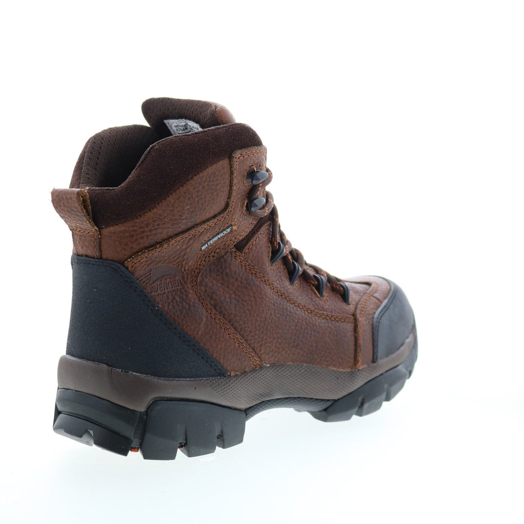 Avenger Soft Toe Electric Hazard Waterproof 6" Mens Brown Work & Safety Boots