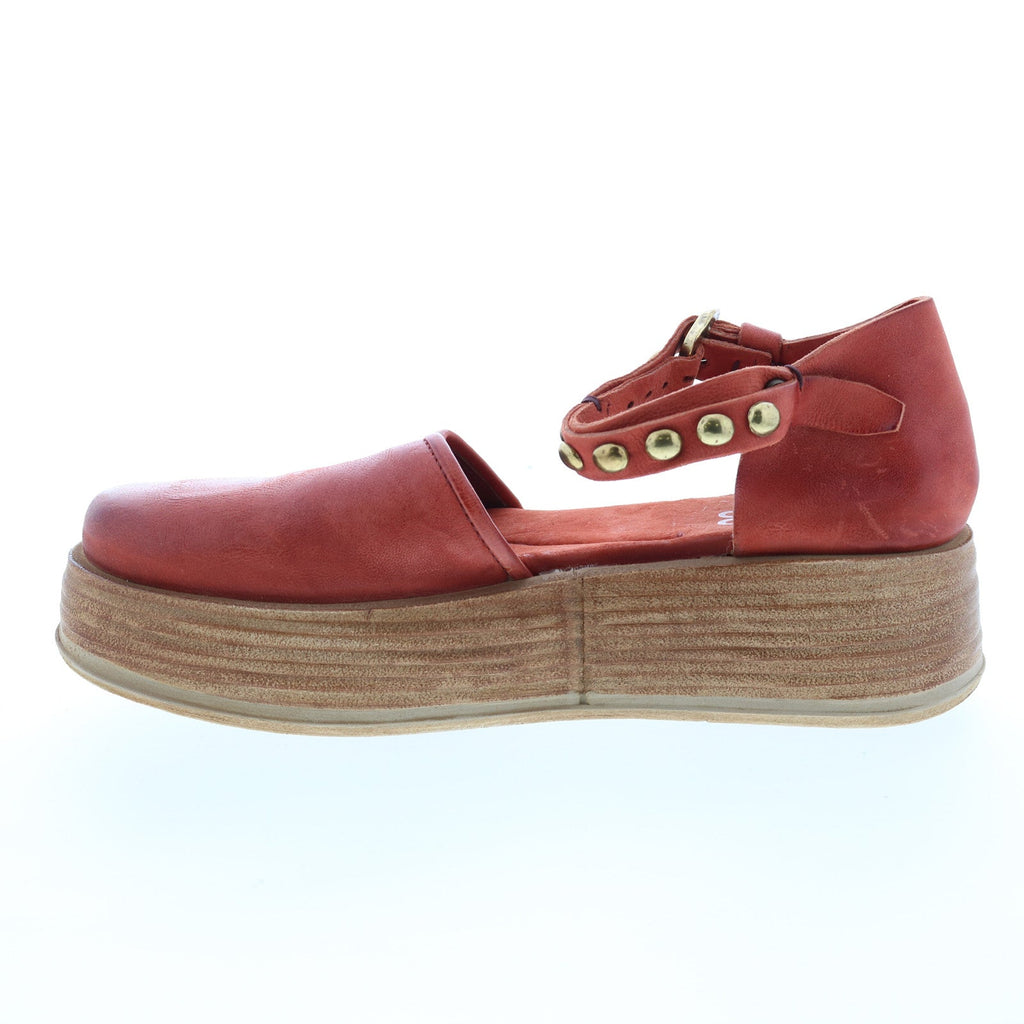 Parth A78104-101 Womens Brown Leather Sandals Platform Shoes