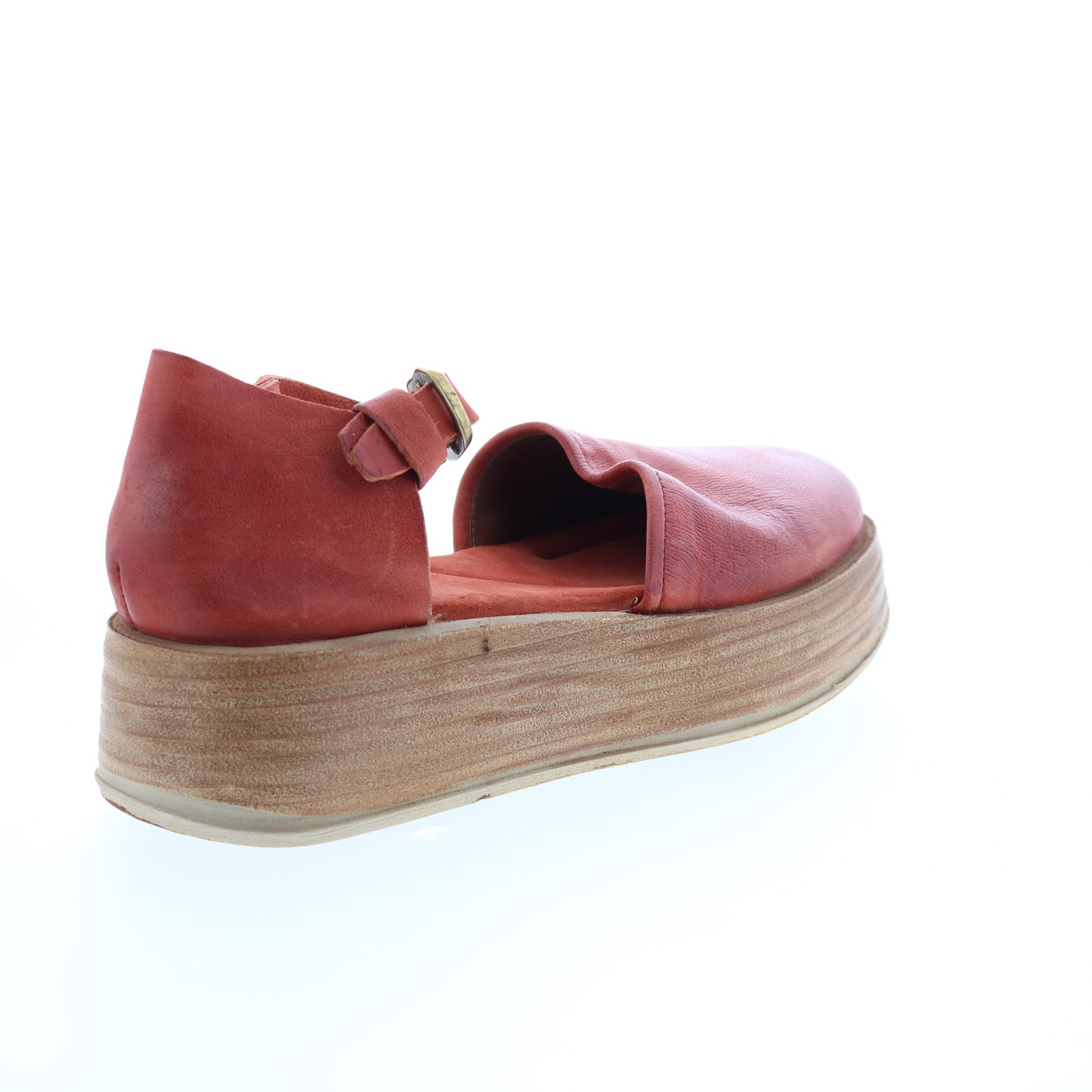 Parth A78104-101 Womens Brown Leather Sandals Platform Shoes