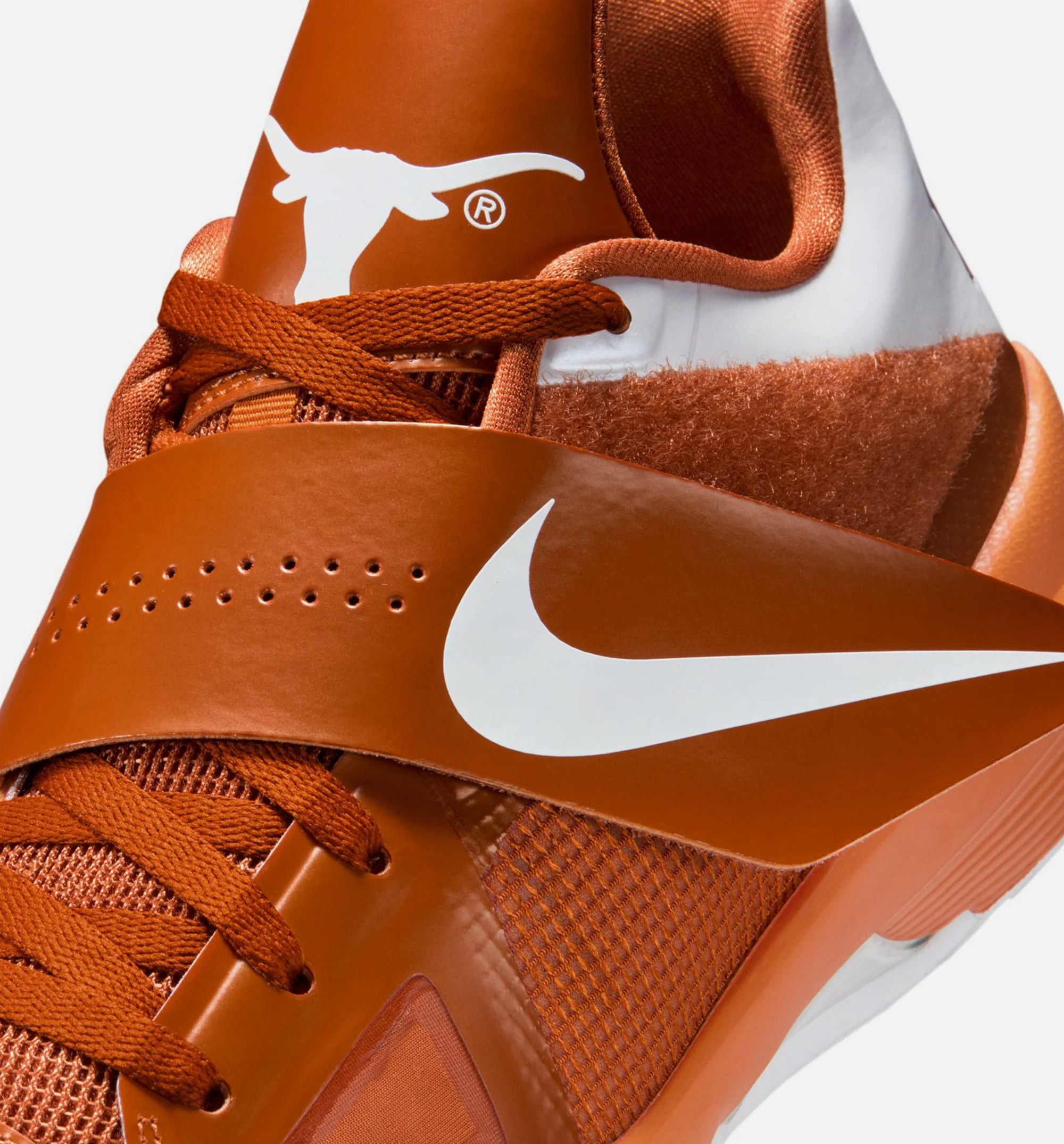 Zoom KD 4 Texas Longhorns Mens Lifestyle Shoe Desert Orange White