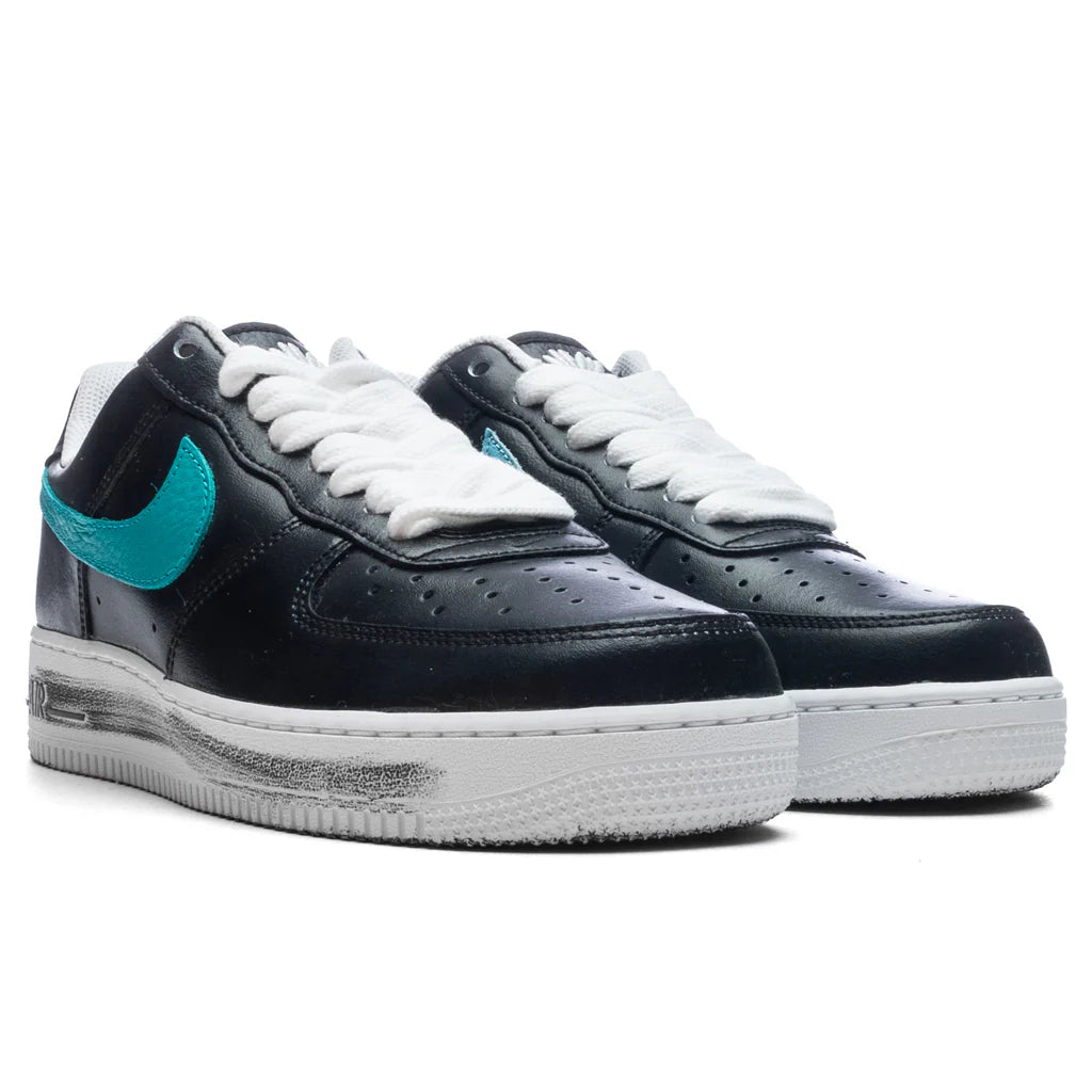 Nike x PEACEMINUSONE Air Force 1 07 Para Noise 30 Black New Emerald Pinkfire