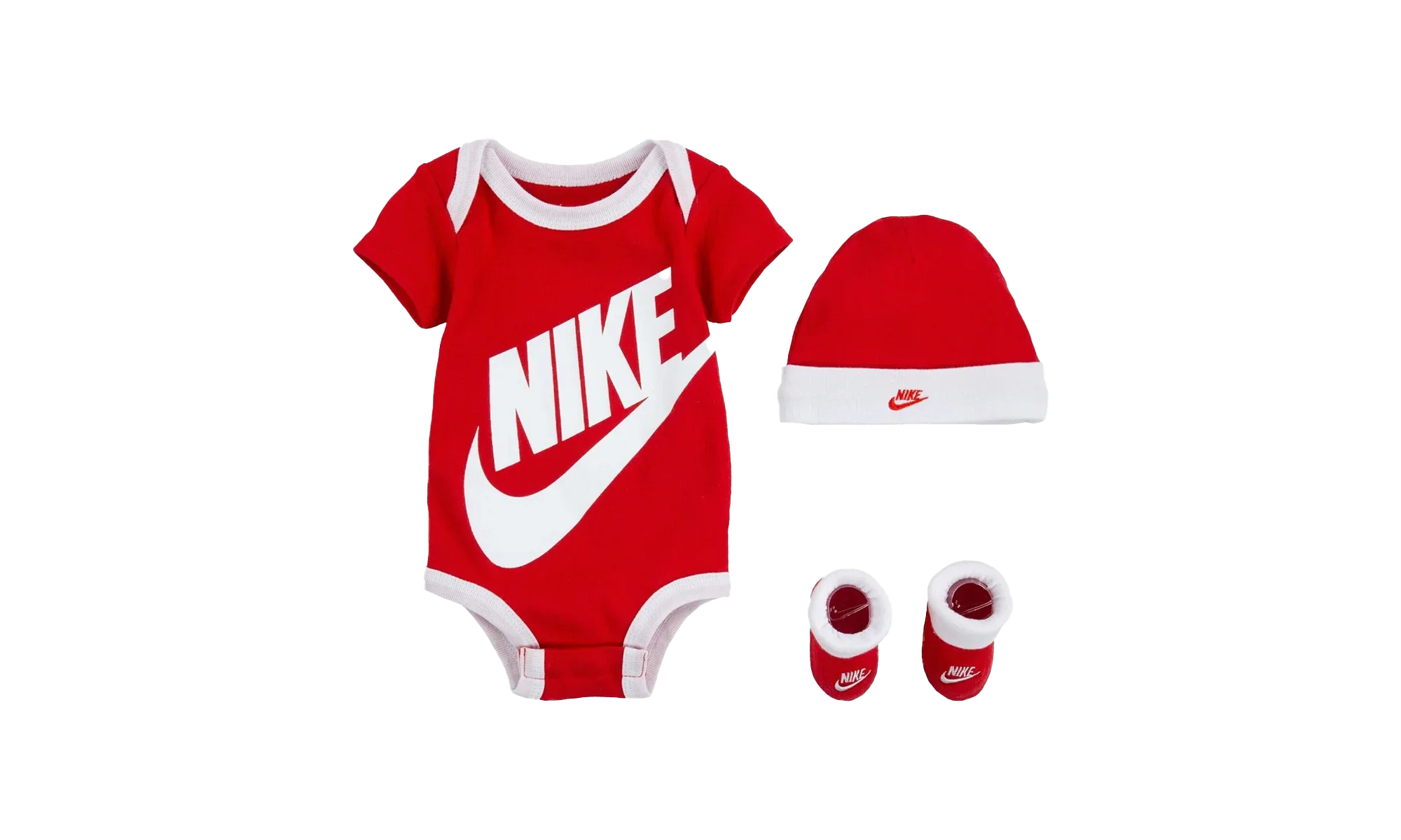 Baby Bodysuit, Hat and Booties 3-PC Box Set "University Red" LN0073 U10