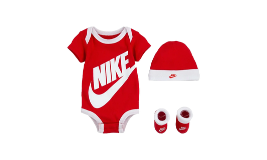 Baby Bodysuit, Hat and Booties 3-PC Box Set "University Red" LN0073 U10