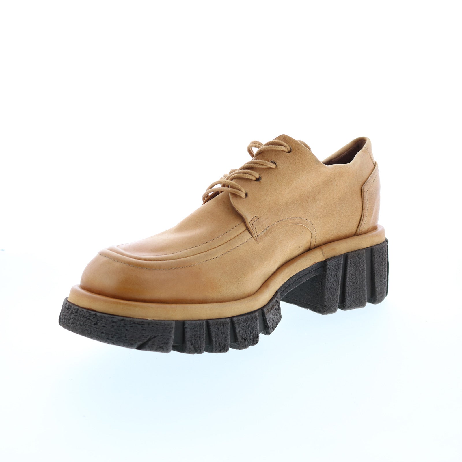 Henrik A82104-101 Womens Brown Leather Oxfords & Lace Ups Casual Shoes