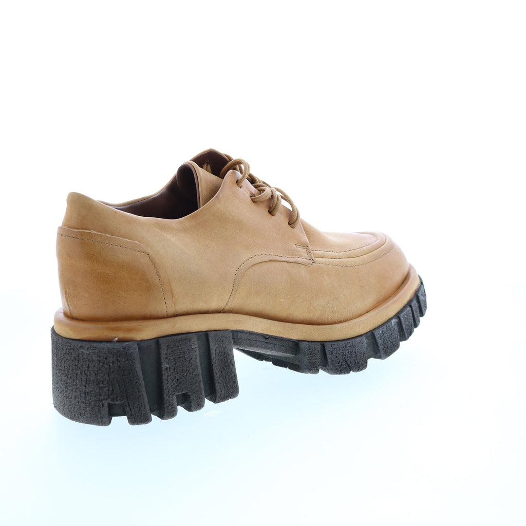 Henrik A82104-101 Womens Brown Leather Oxfords & Lace Ups Casual Shoes