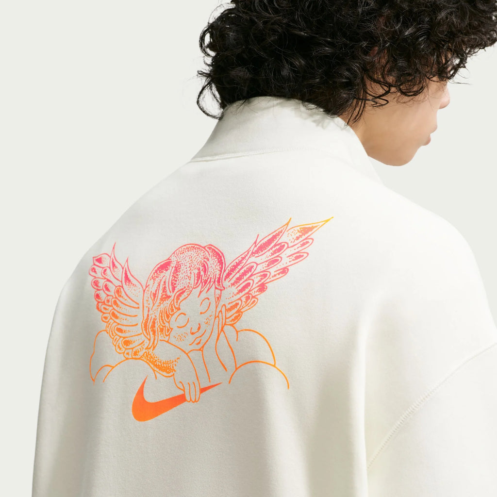 Nike SB Club 58 Skate 1 2 Zip Fleece Crew Neck Sweatshirt Sail