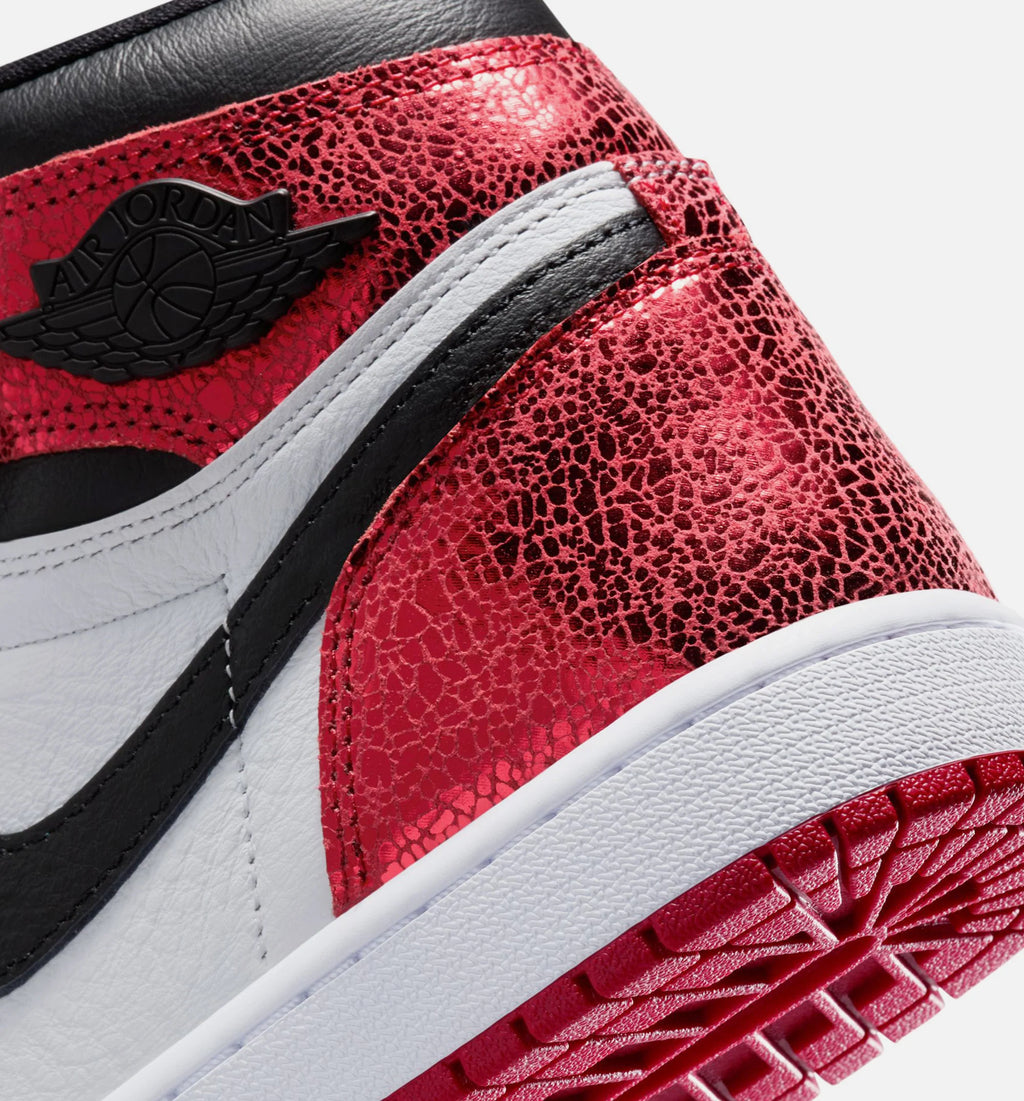 Air Jordan 1 Retro High OG Ruby Womens Lifestyle Shoe Varsity Red Black White