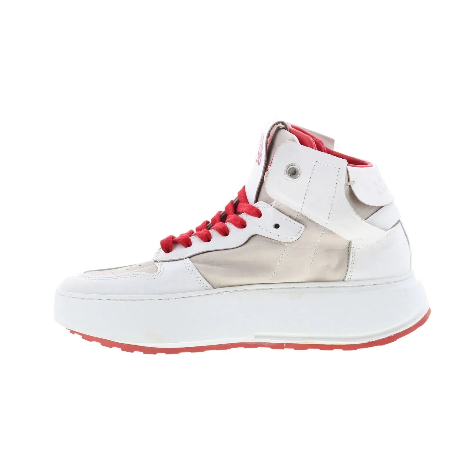 Haldon Womens White Leather Lifestyle Sneakers Shoes