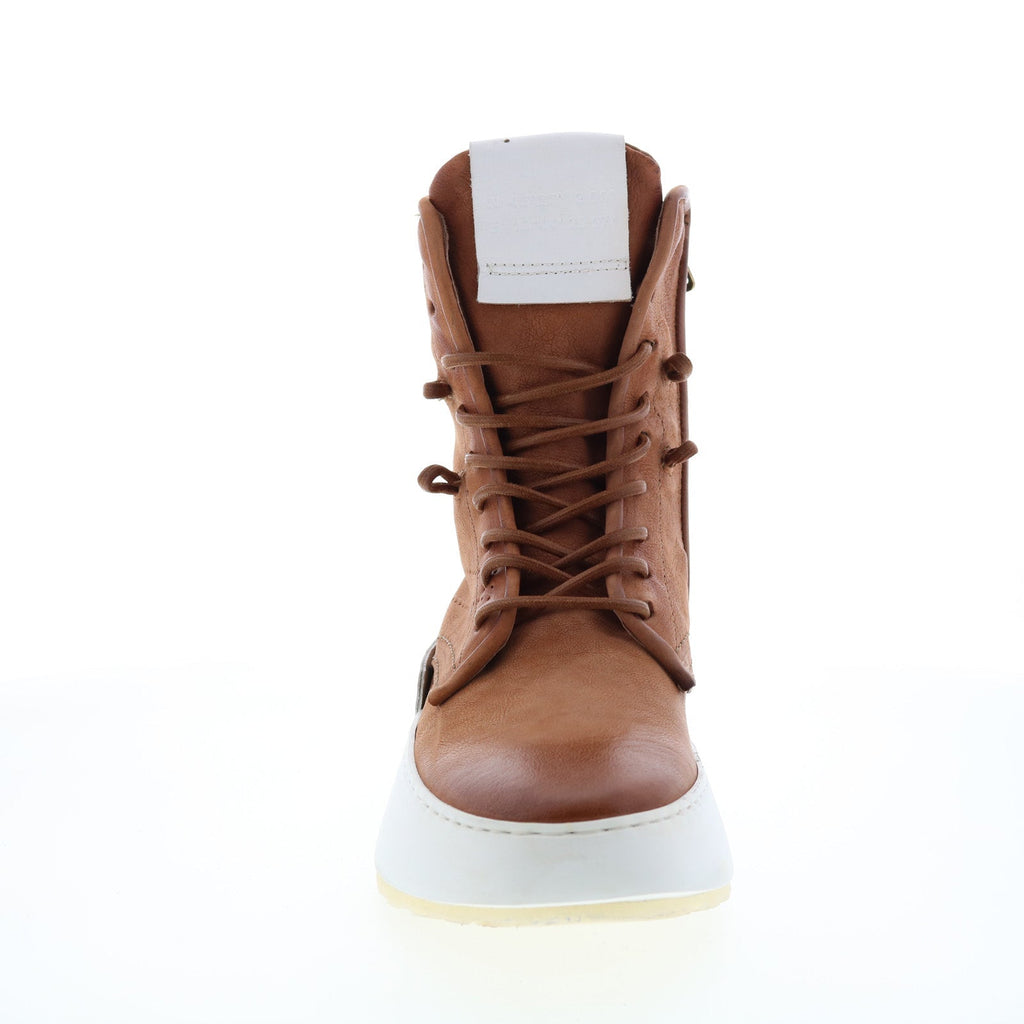 Hags A87208-101 Womens Brown Leather Lifestyle Sneakers Shoes