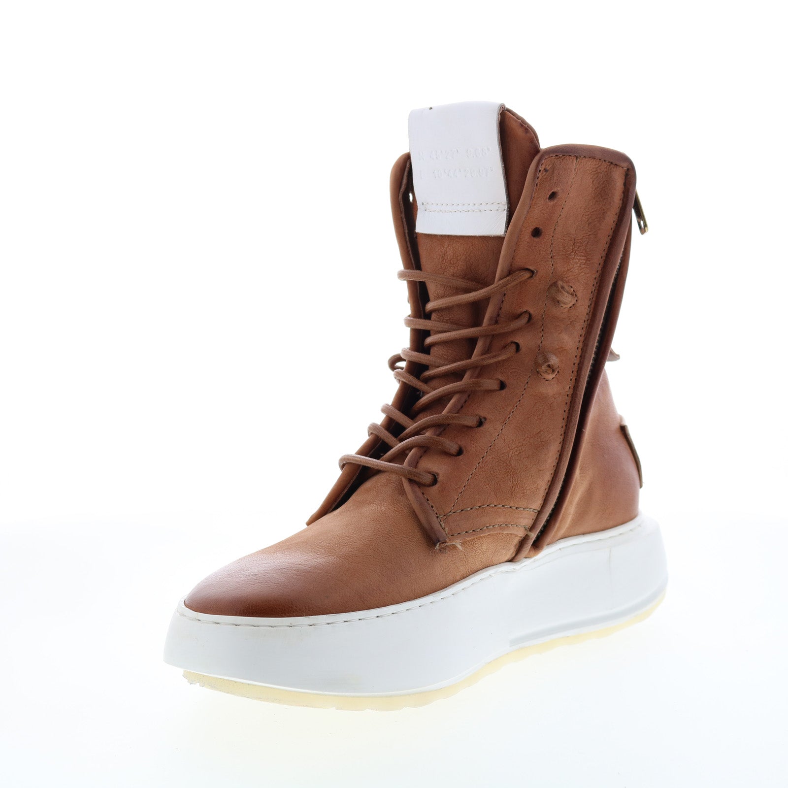 Hags A87208-101 Womens Brown Leather Lifestyle Sneakers Shoes