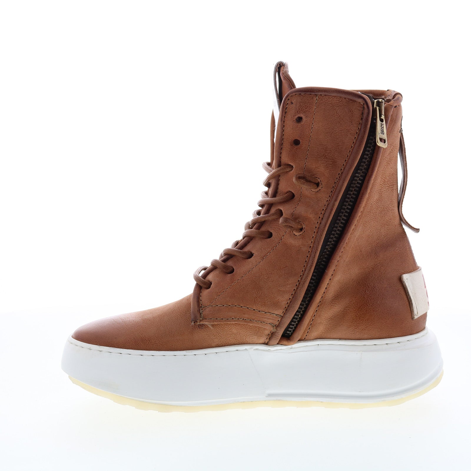 Hags A87208-101 Womens Brown Leather Lifestyle Sneakers Shoes