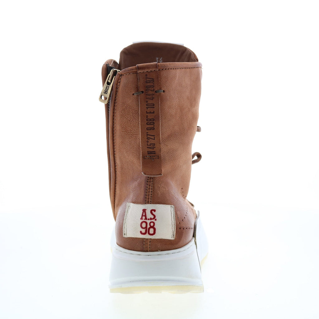 Hags A87208-101 Womens Brown Leather Lifestyle Sneakers Shoes