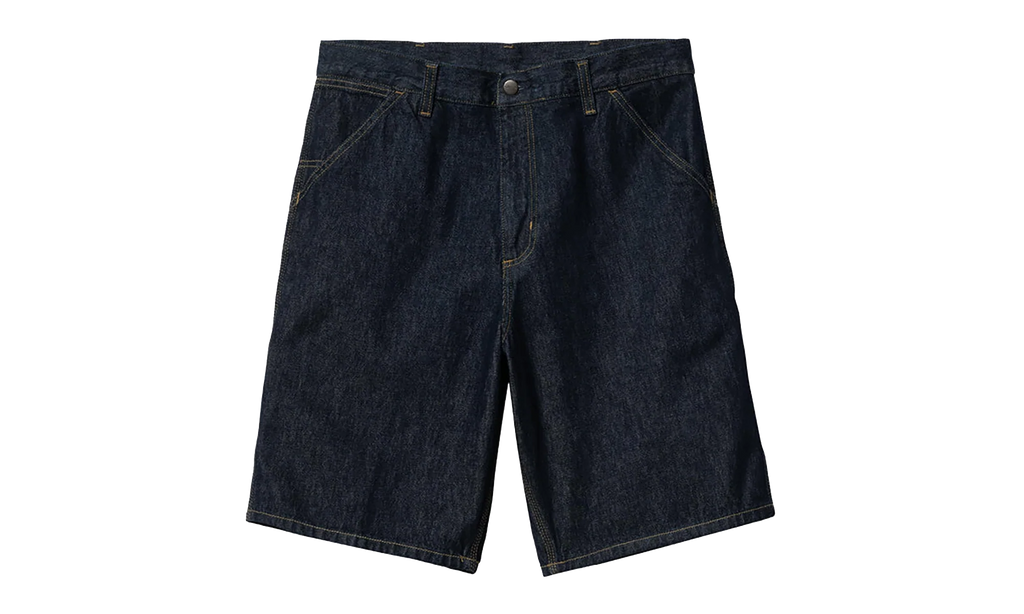 Single Knee Shorts "Denim Blue Rinsed" I032026 01 02