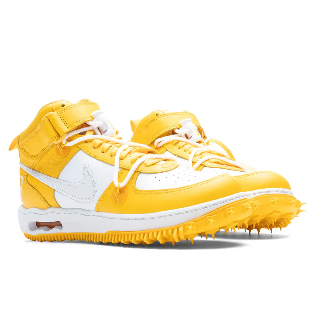Air Force 1 Mid x Off White White Varsity Maize
