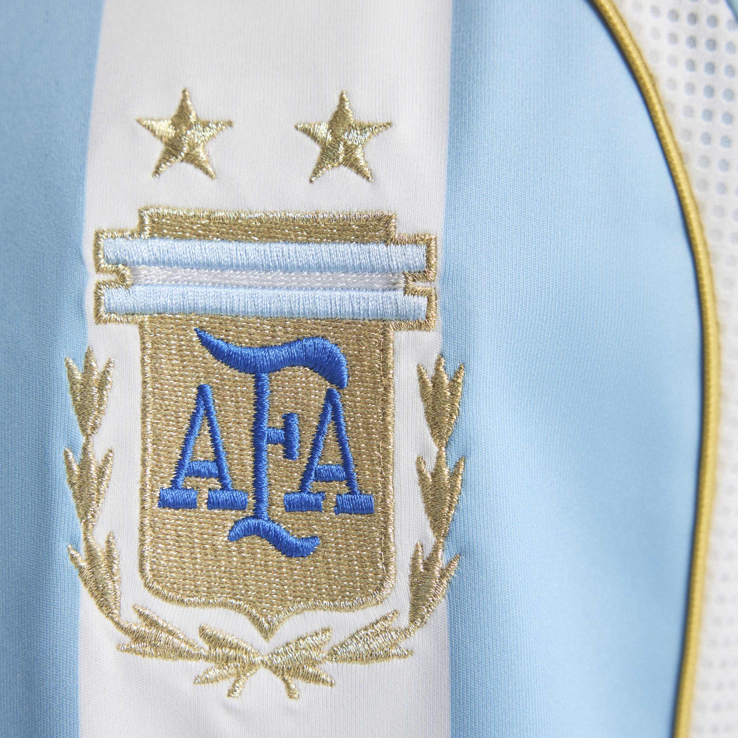 adidas Argentina Home Messi Mens Soccer Jersey 2006 White Sky Blue