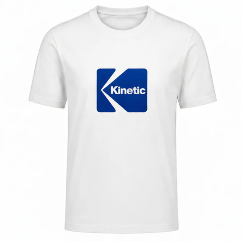Kinetic Block Logo Tee White