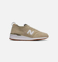 M997 Deconstructed Pig Suede Mens Shoe Sand Tan White