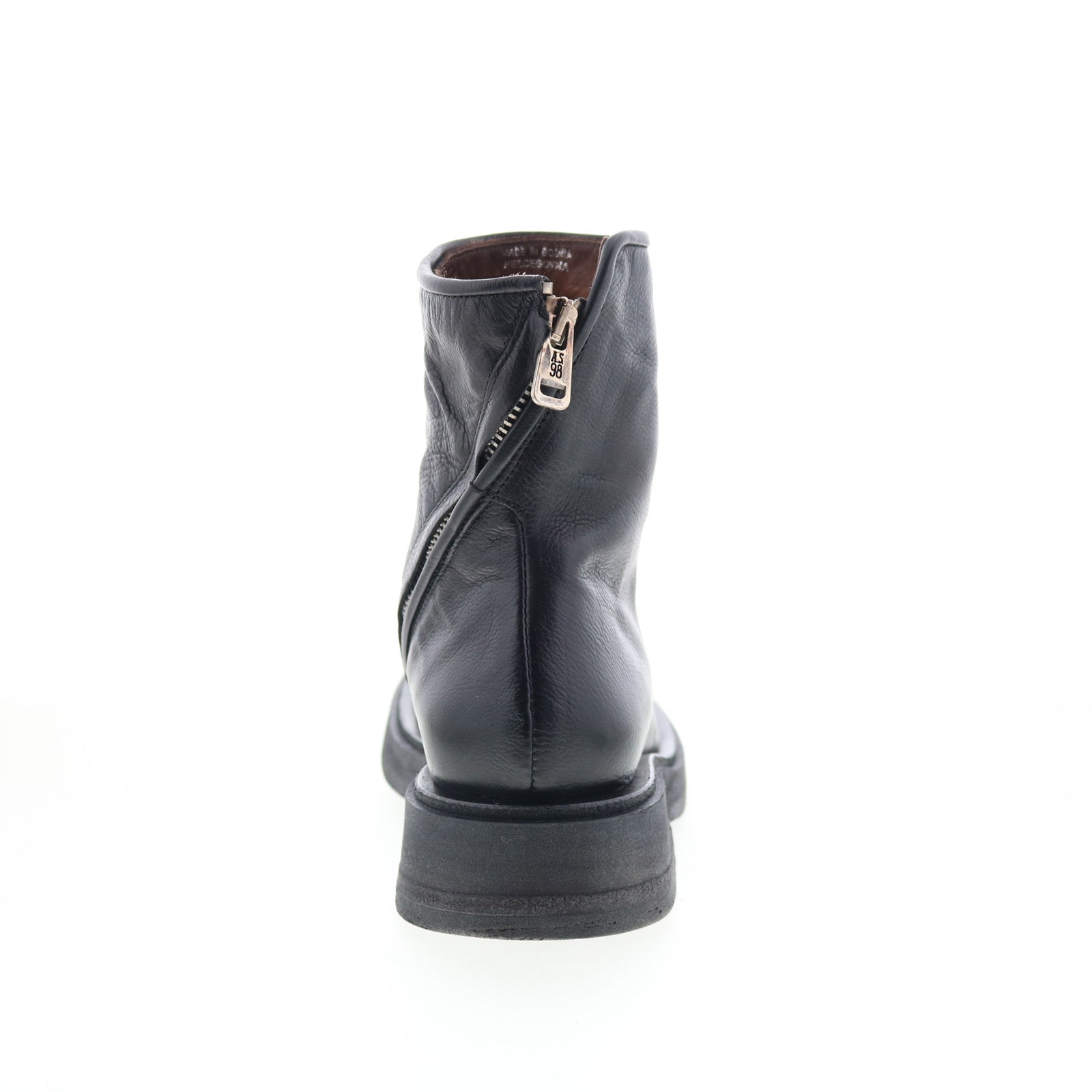 Robbins A97208-301-6002 Womens Black Leather Ankle & Booties Boots