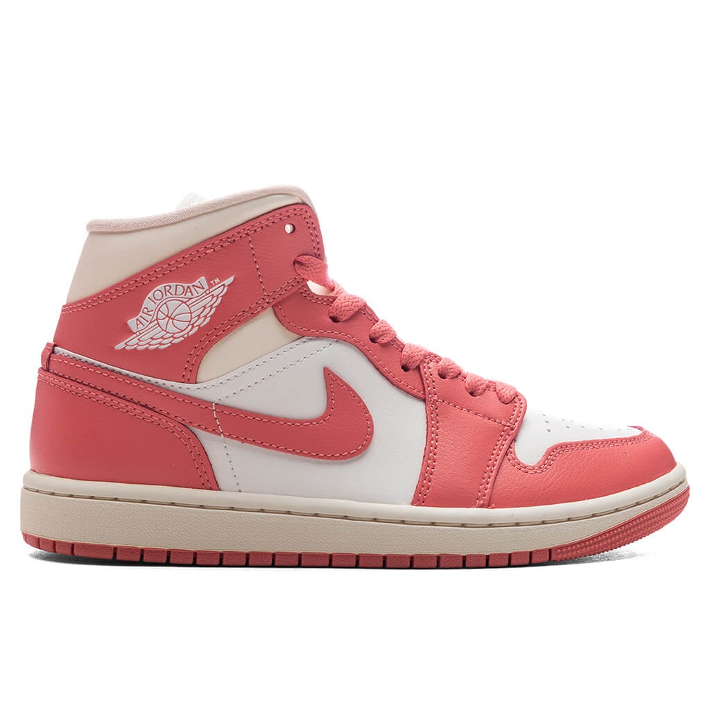 Womens Air Jordan 1 Mid Sail Pink Salt Guava Ice Muslin