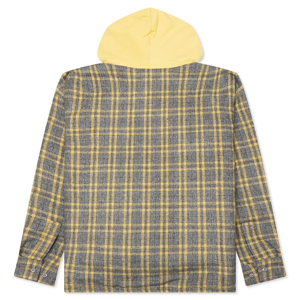 Wolf Hooded Overshirt Grey