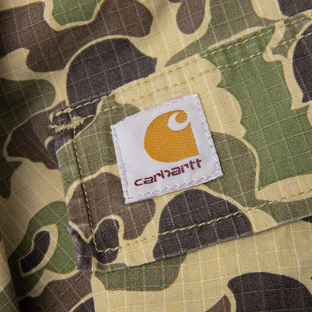 Duck Cargo Pant Camo Duck Green Stone Washed