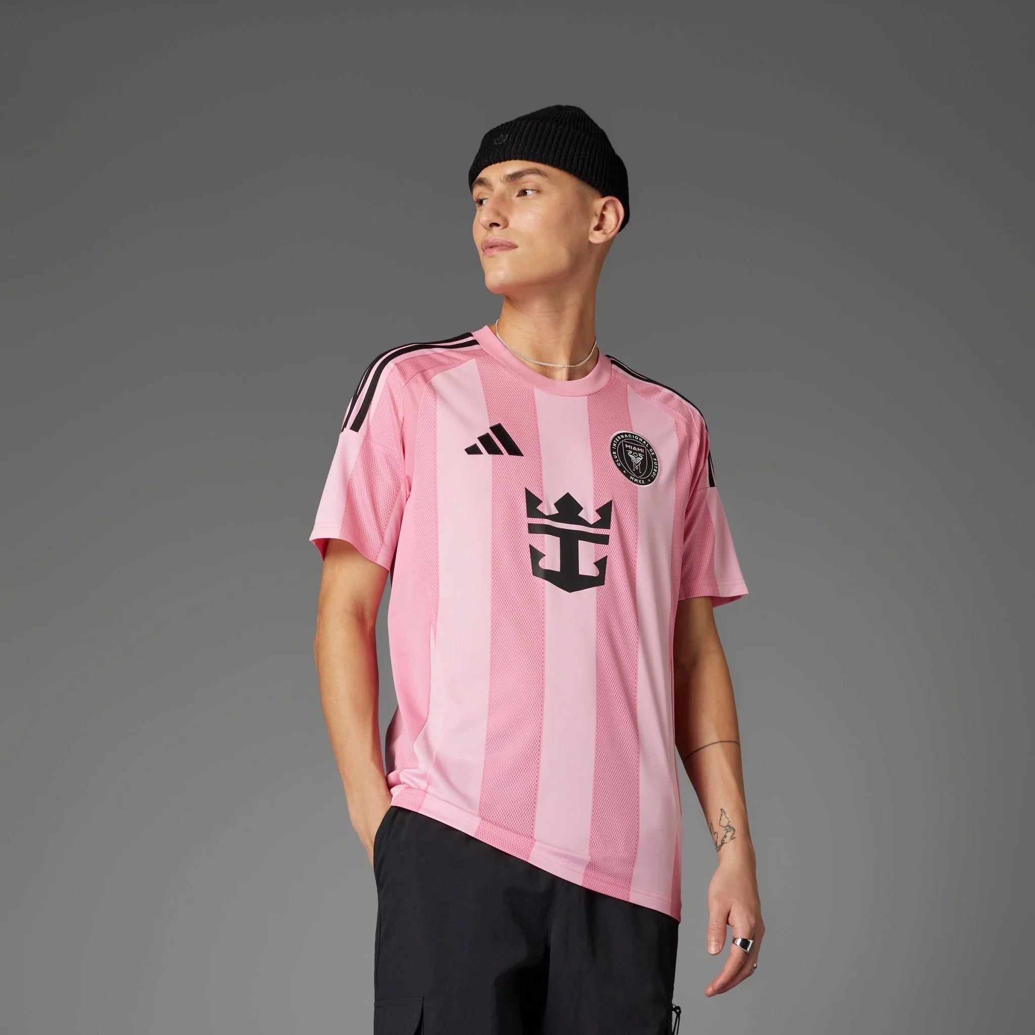 adidas Mens Inter Miami CF Messi Home Jersey 25 26 Pink