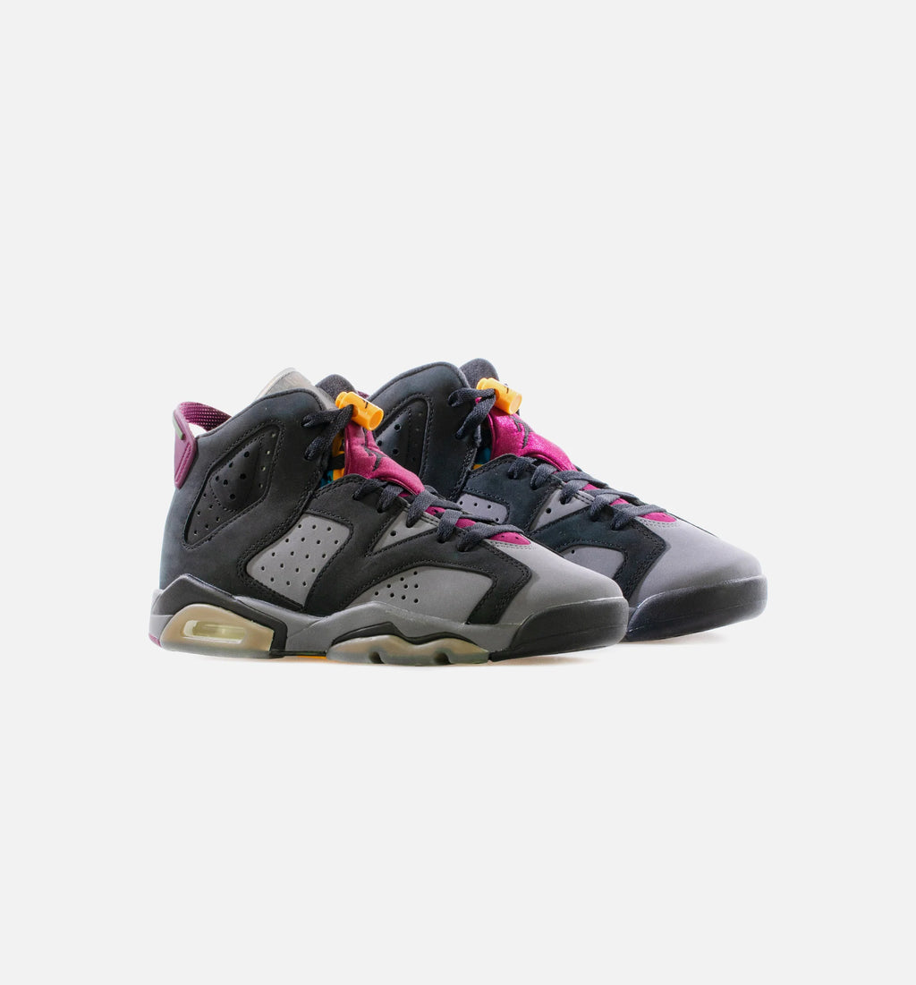 Air Jordan 6 Retro Bordeaux Grade School Lifestyle Shoe Black Light Graphite Dark Grey Bordeaux Limit One Per Customer