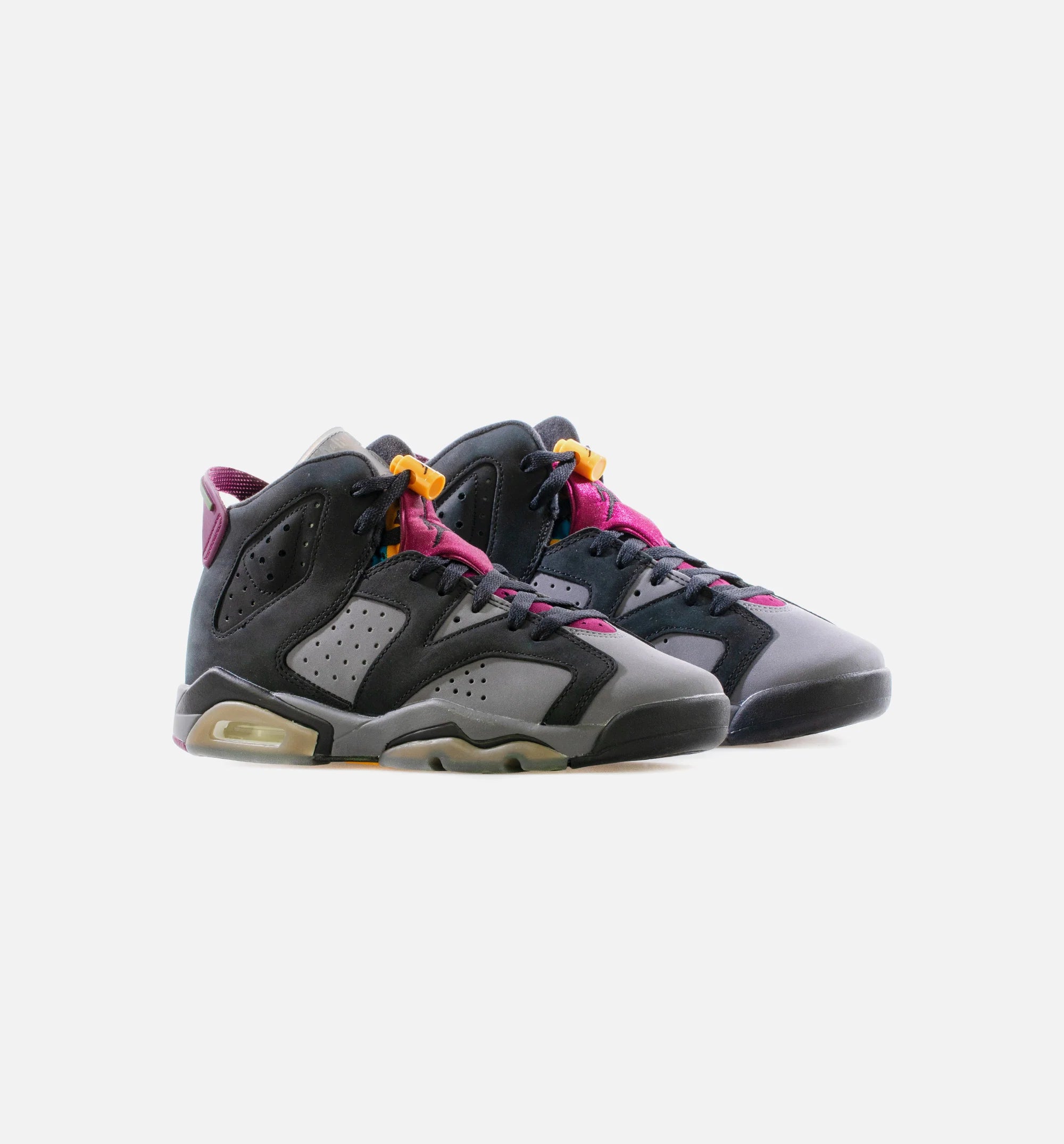 Air Jordan 6 Retro Bordeaux Grade School Lifestyle Shoe Black Light Graphite Dark Grey Bordeaux Limit One Per Customer