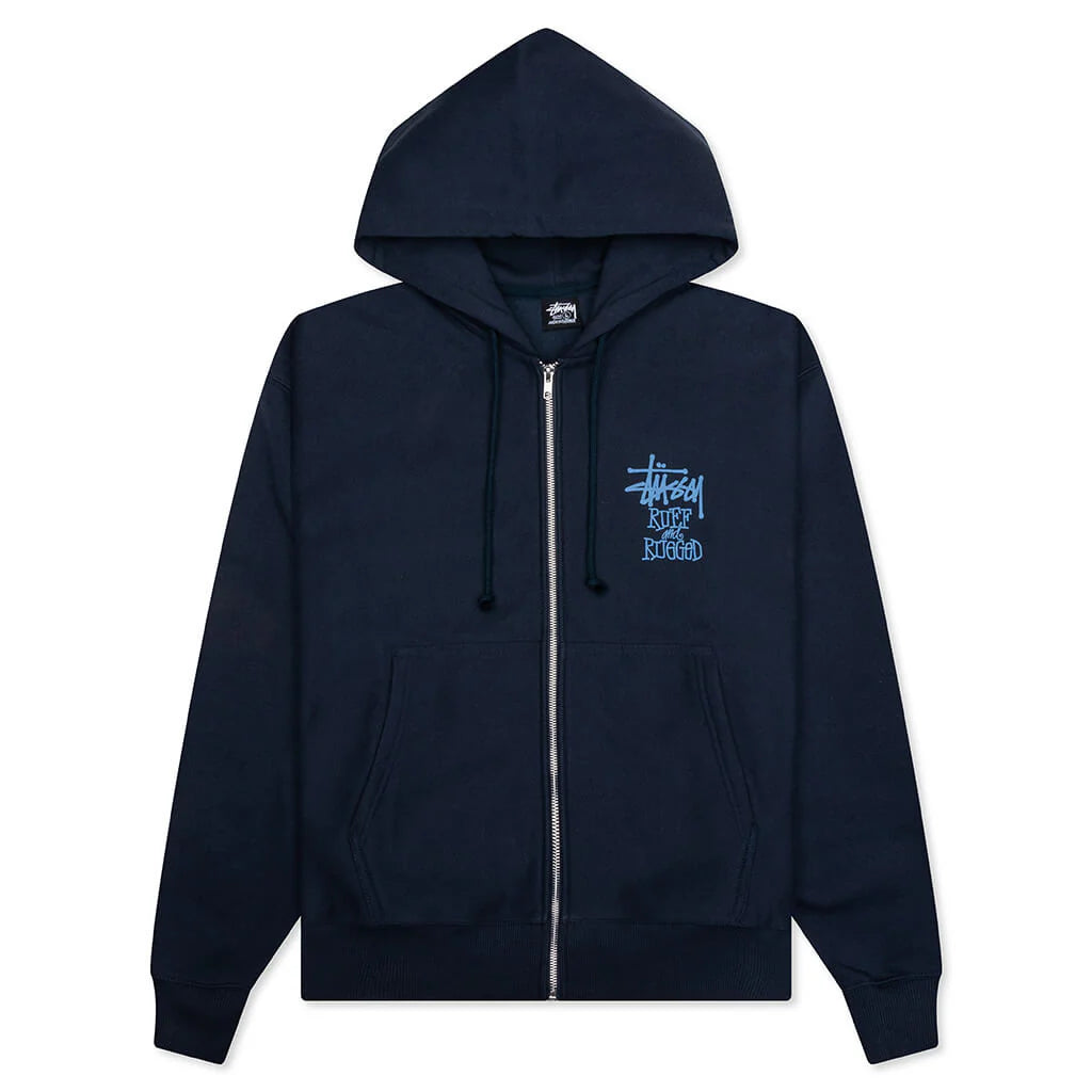 Well Suited Zip Hoodie Navy