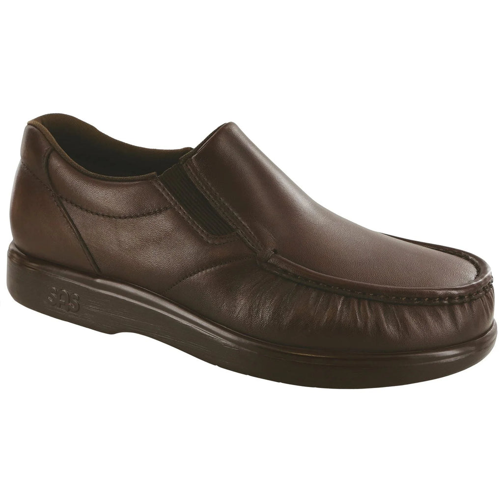 Men's Side Gore Slip On Loafer in Brown