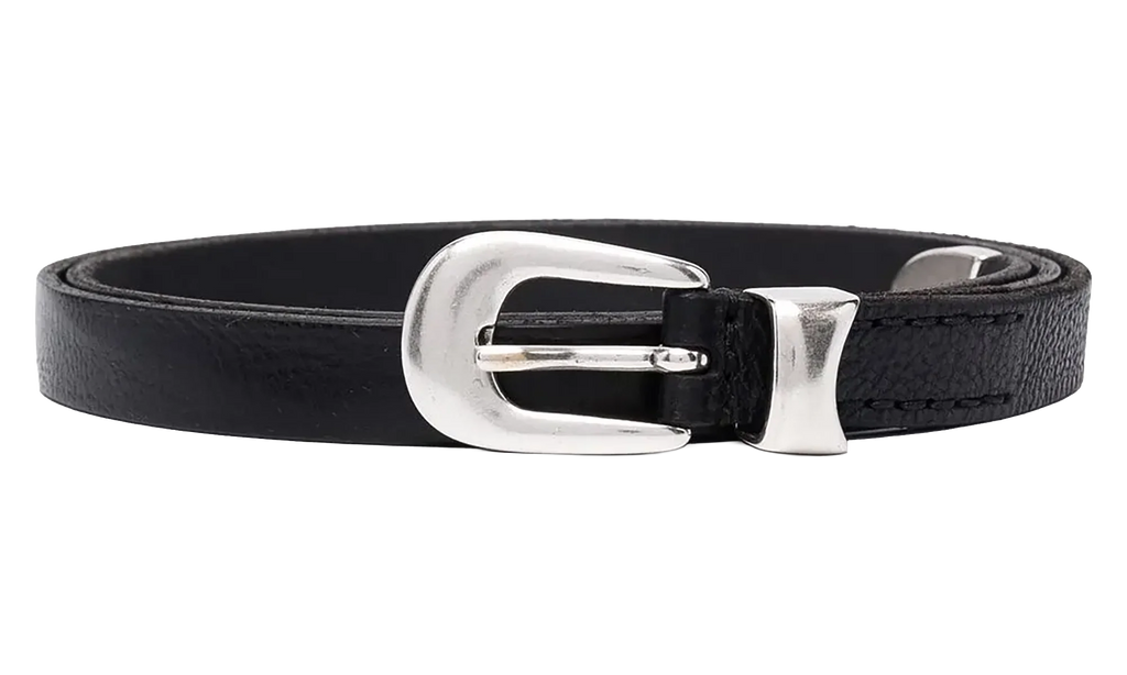 2CM Leather Belt "Black" A2208BBLA