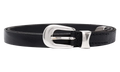 2CM Leather Belt "Black" A2208BBLA