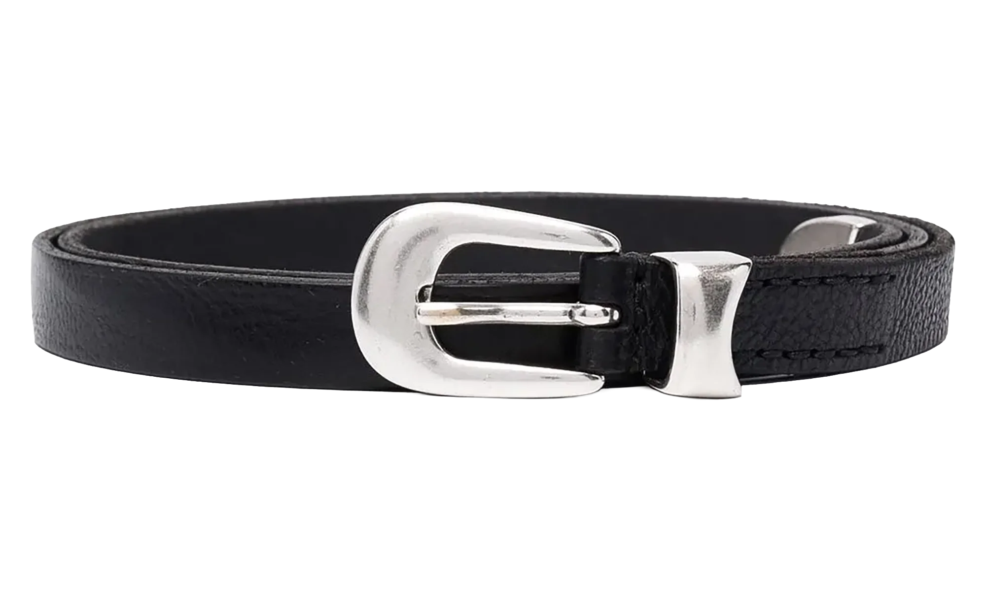 2CM Leather Belt "Black" A2208BBLA