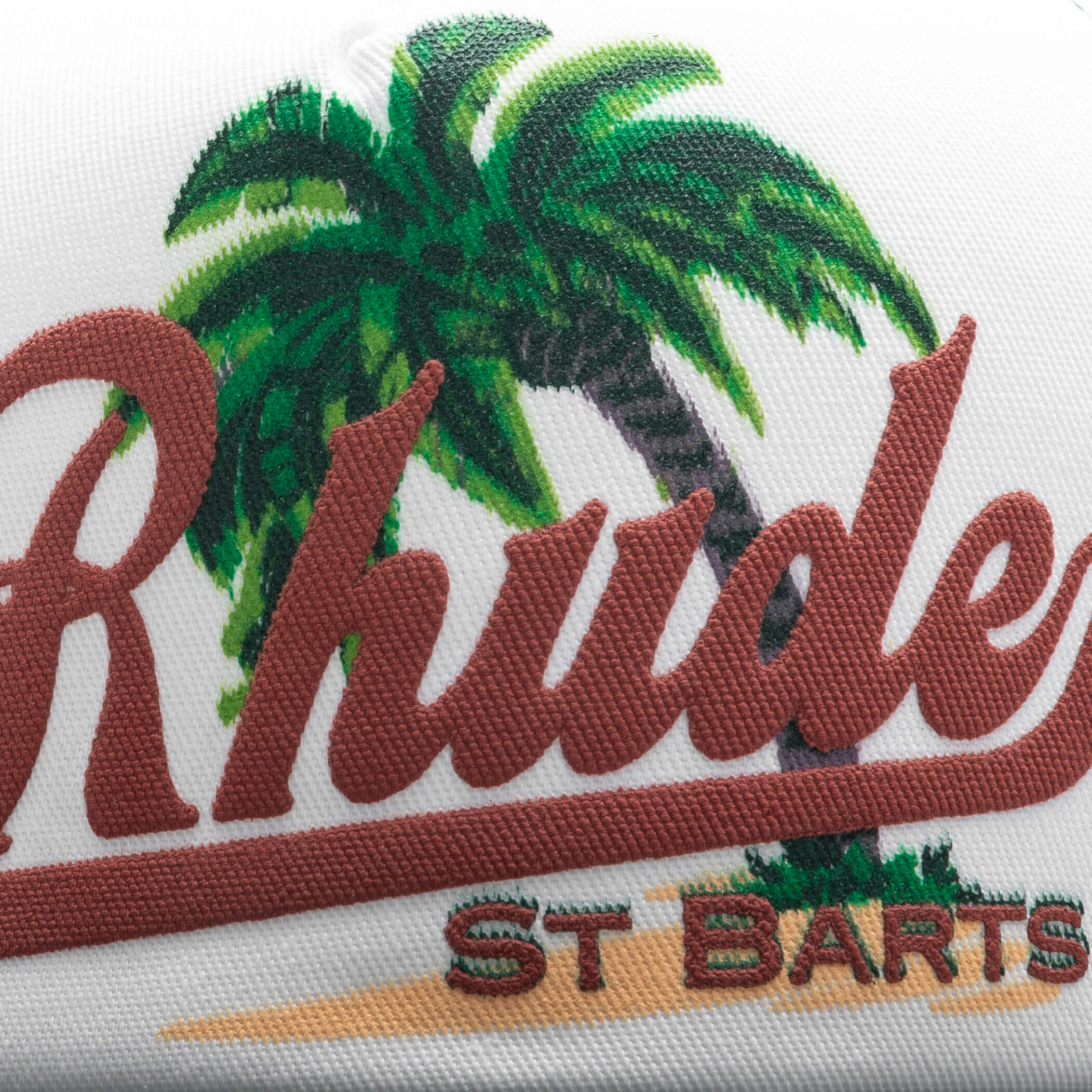Palms Hat Green White