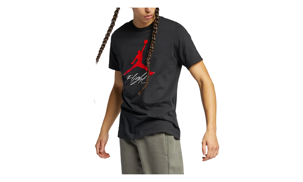Jordan Jumpman Flight T-Shirt "Black / Gym Red" AO0664 010