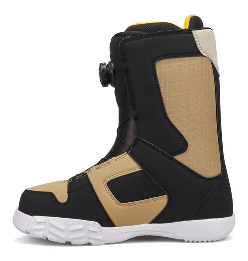 DC Mens 2026 Phase BOA Snowboard Boots Black Tan Orange
