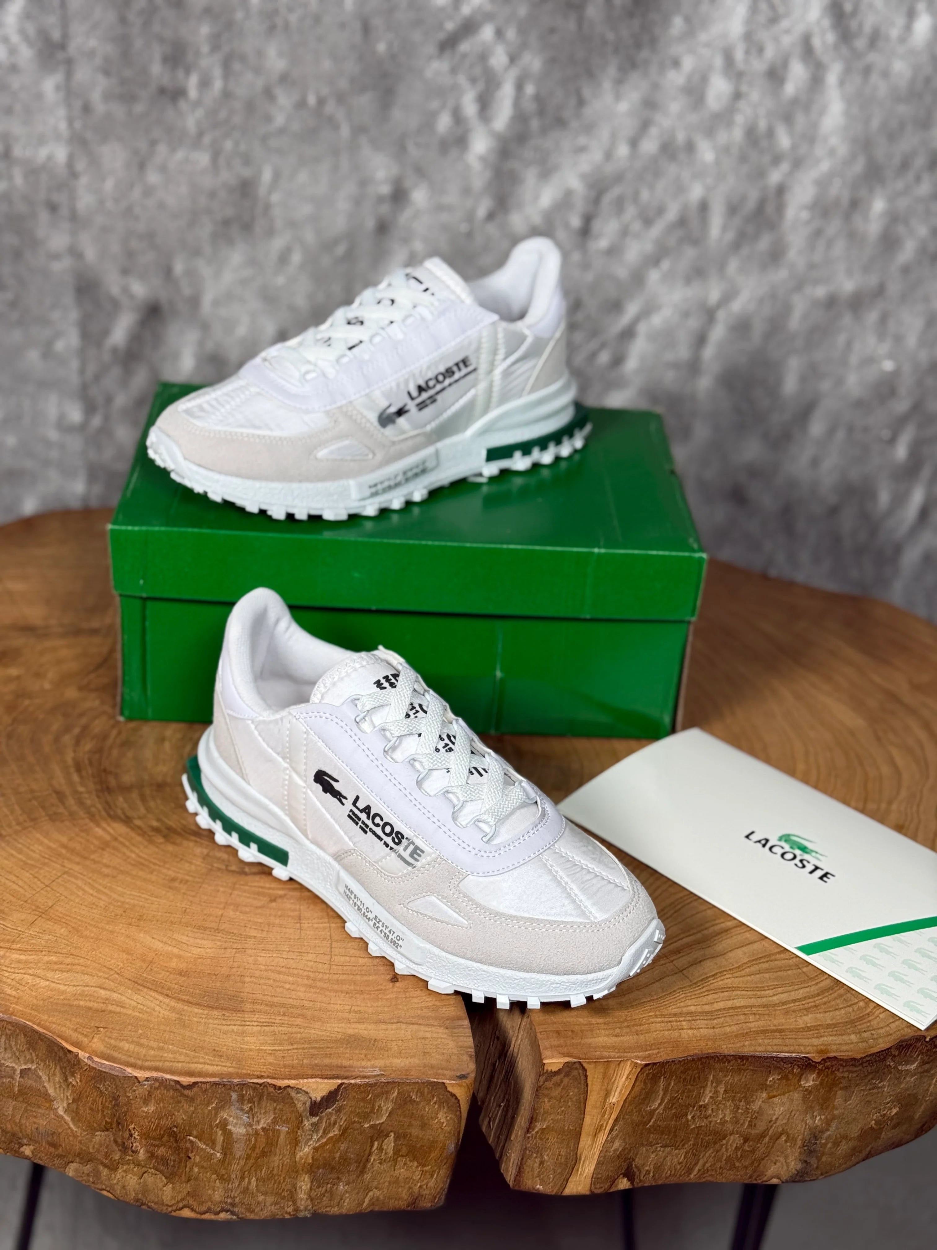 LACOSTE BEYAZ MAVİ TABANLI