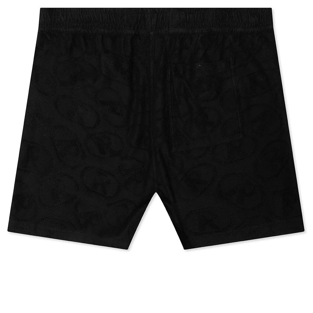 AOP Towel Short Black