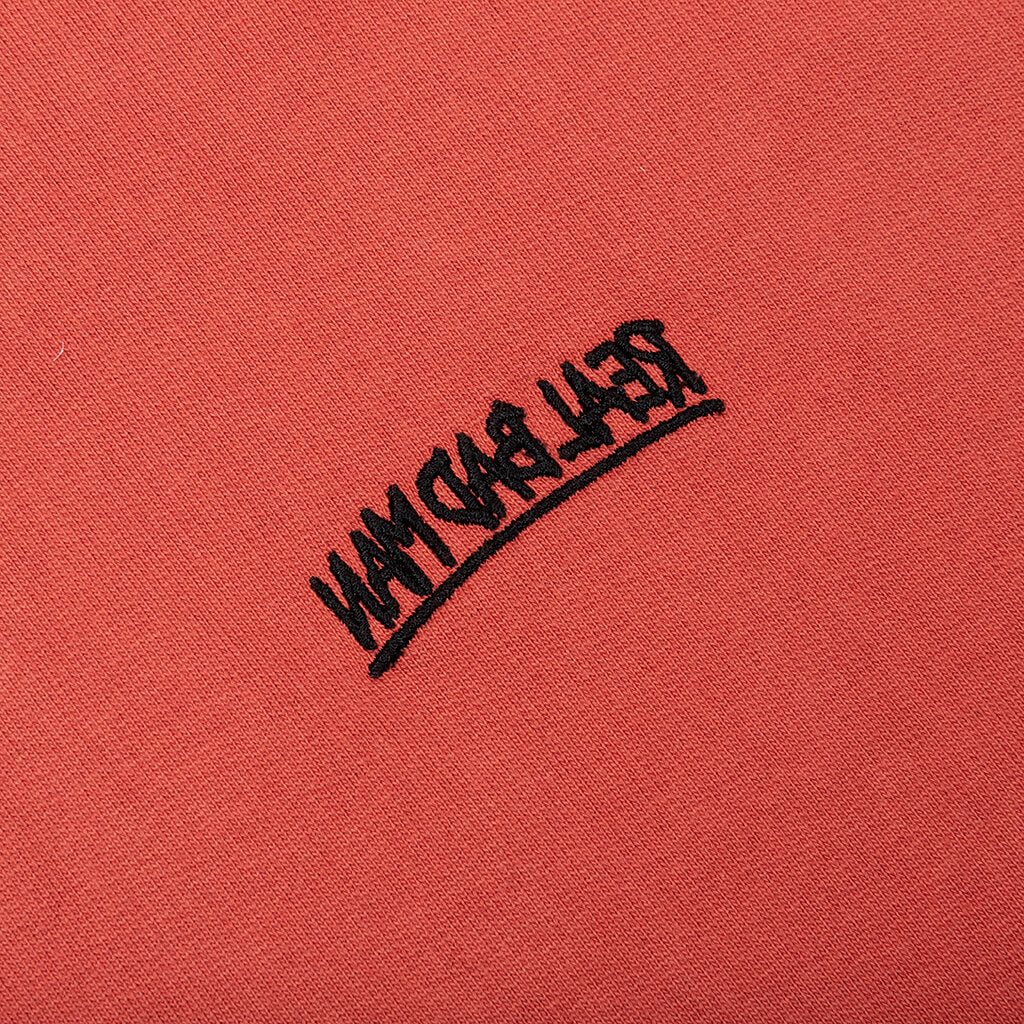 Bassline Hood Fleece Dusty Red