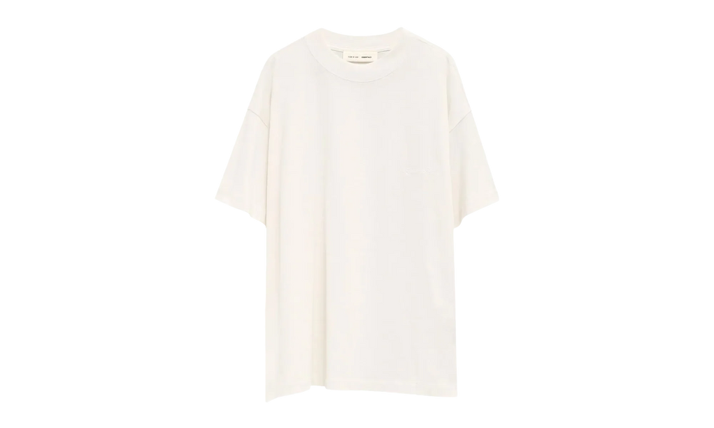 Embroidered Essential Tee "Ivory" 125HO254282F