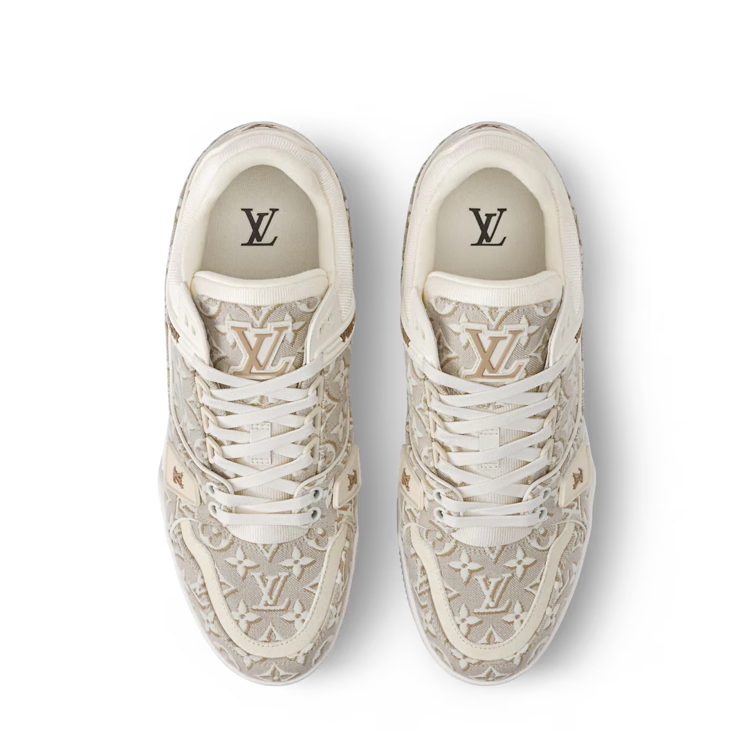 LV Trainer Sneaker Beige
