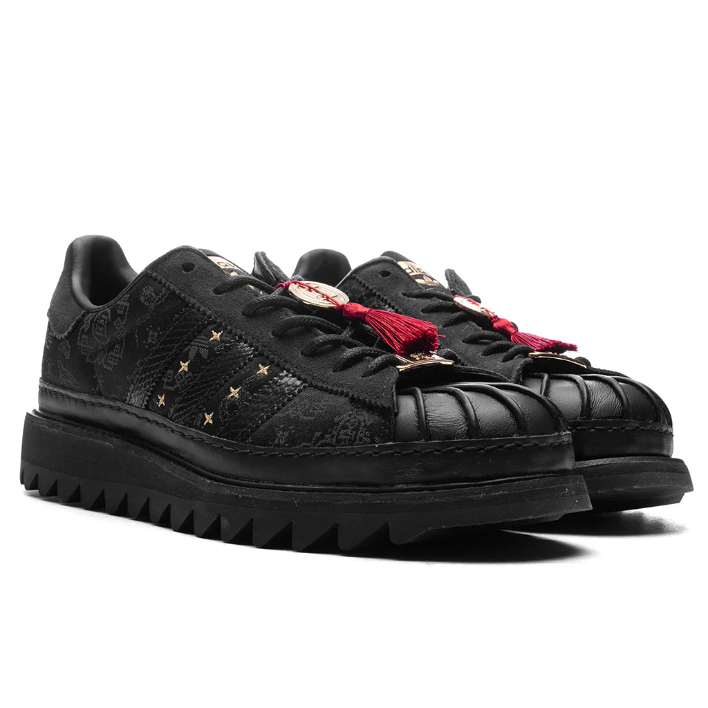 Adidas x CLOT Superstar Chinese New Year Core Black Carbon Gold Metallic