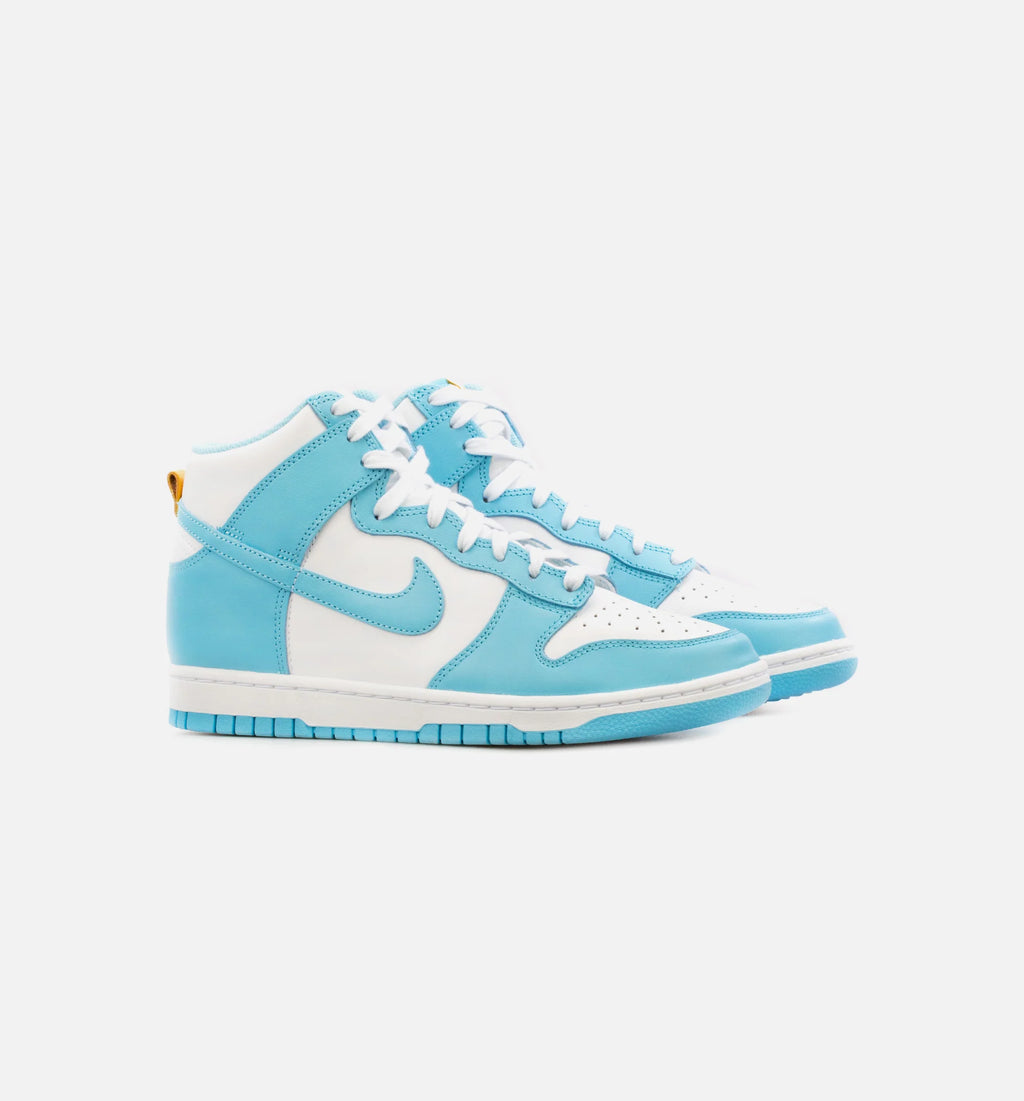 Dunk High Blue Chill Mens Basketball Shoe Blue White