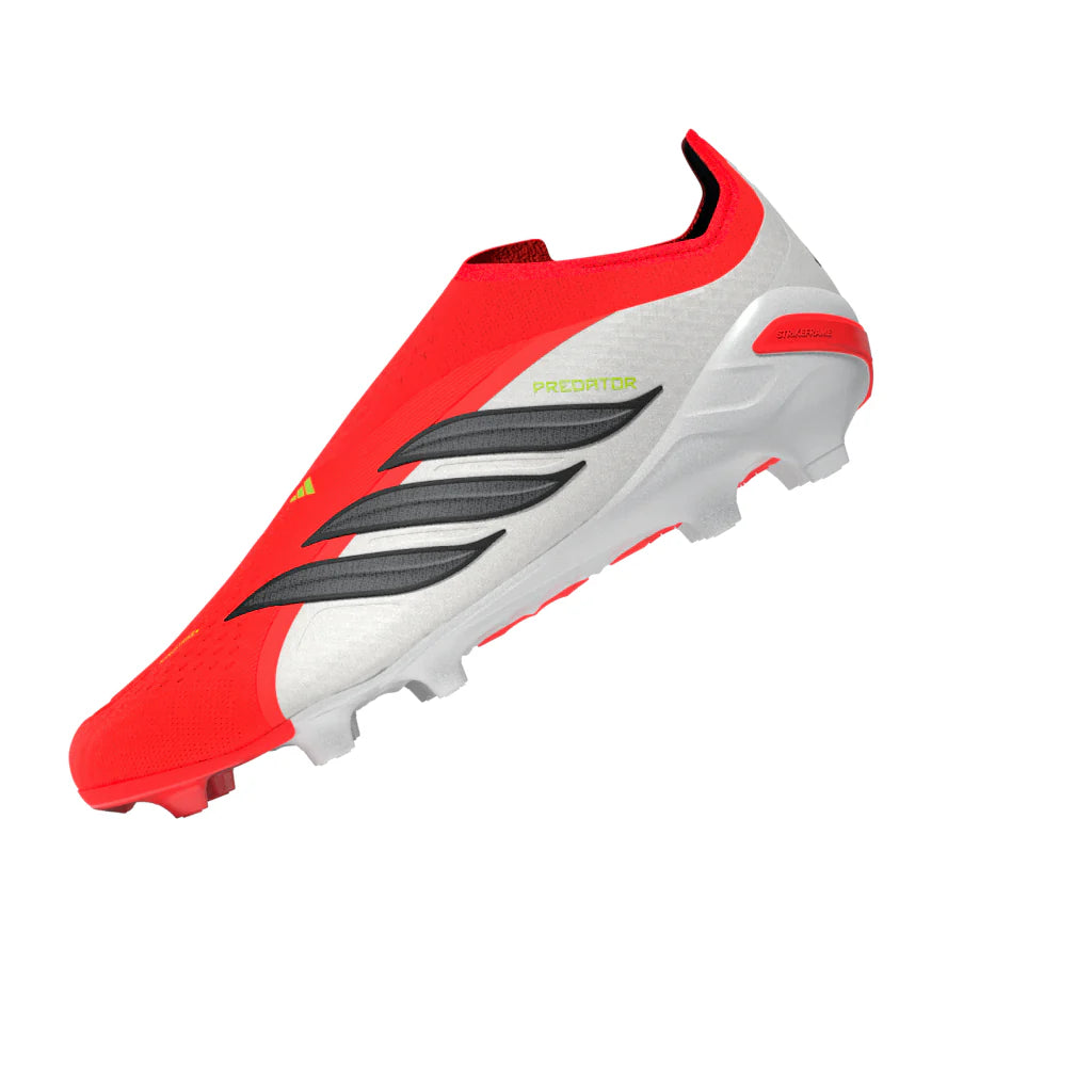 adidas Predator Elite Laceless FG Firm Ground Youth Soccer Cleats Red Black White