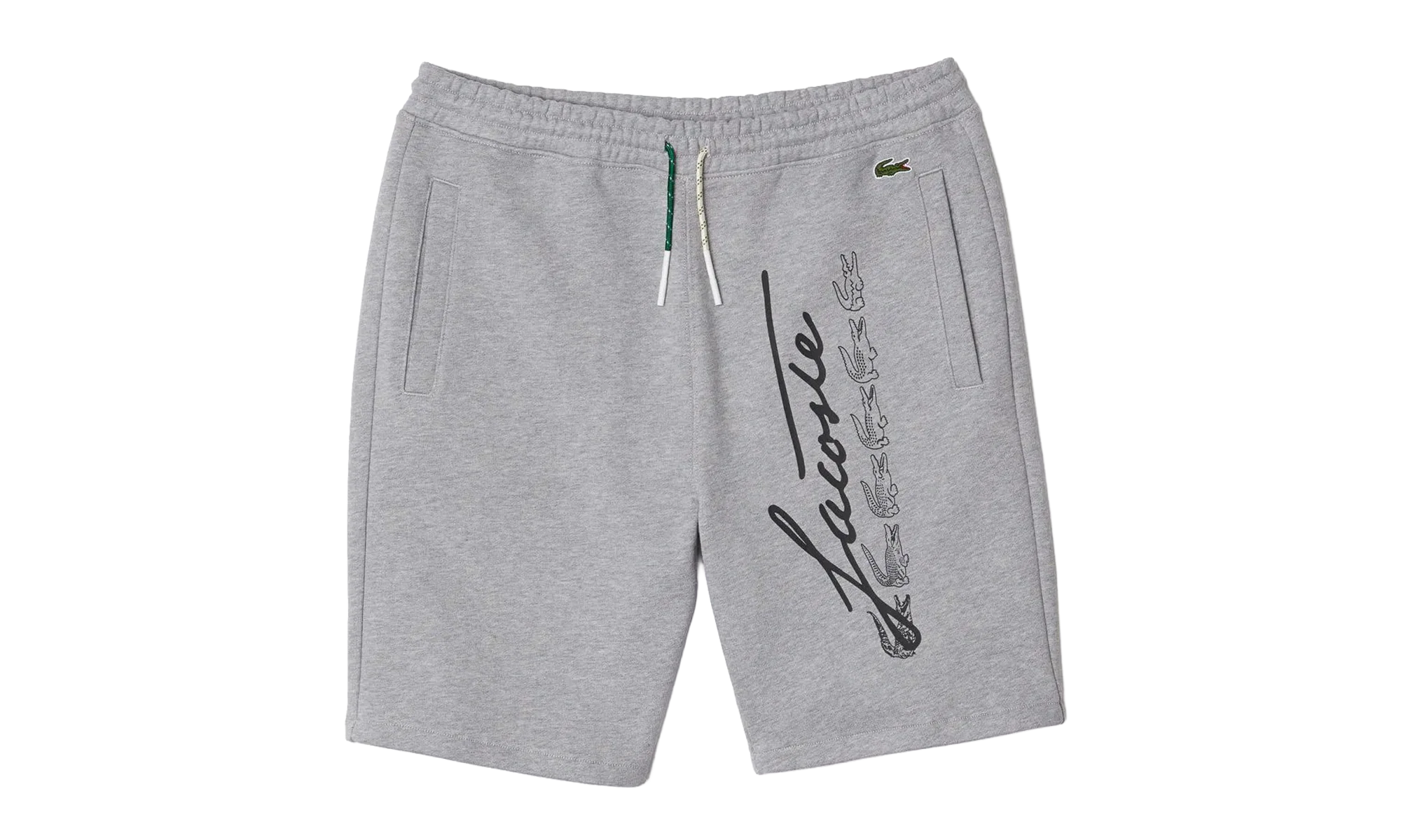 Signature Print Cotton Fleece Shorts "Grey Chine / Black" GH2640 4JV
