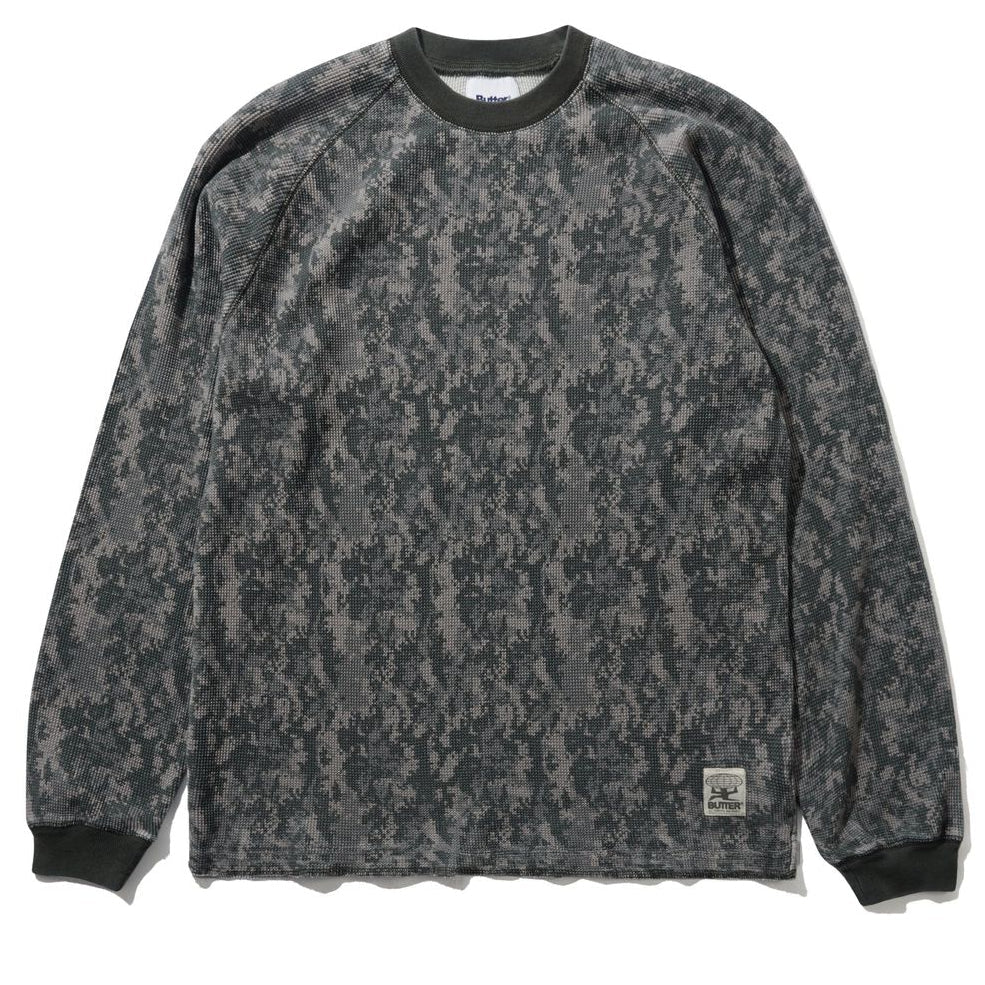Butter Goods Waffle L S Top Digital Camo