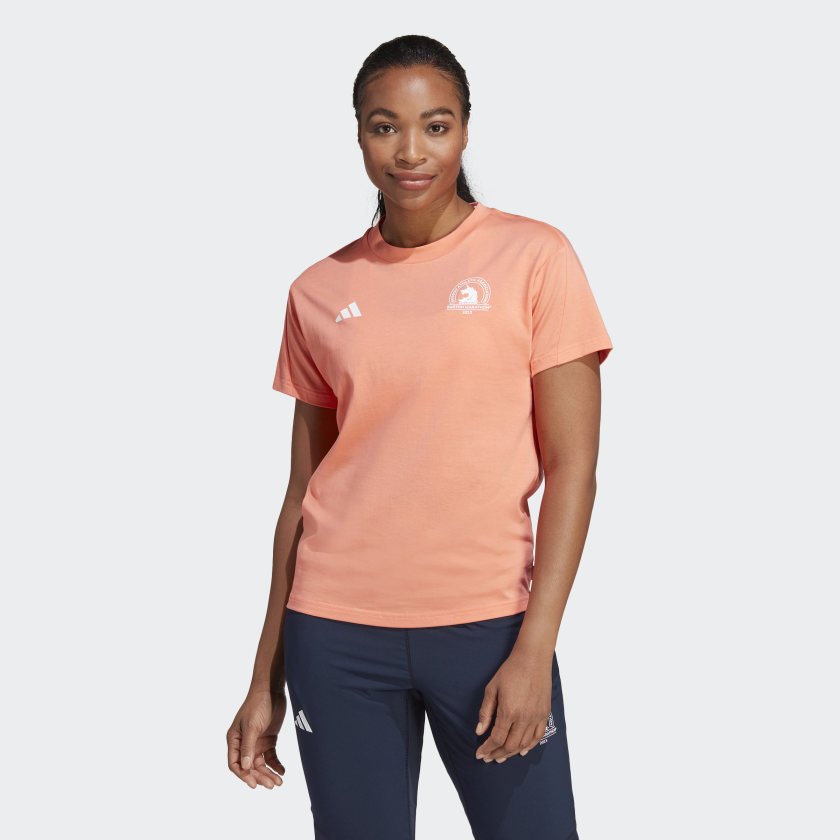 Women's Boston Marathon 2023 Made with Nature Running Tee